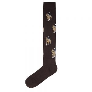Calcetín modelo caballo.