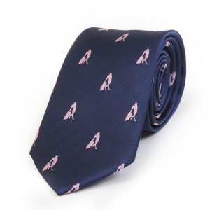 Corbata Azul Muleta enrrollada