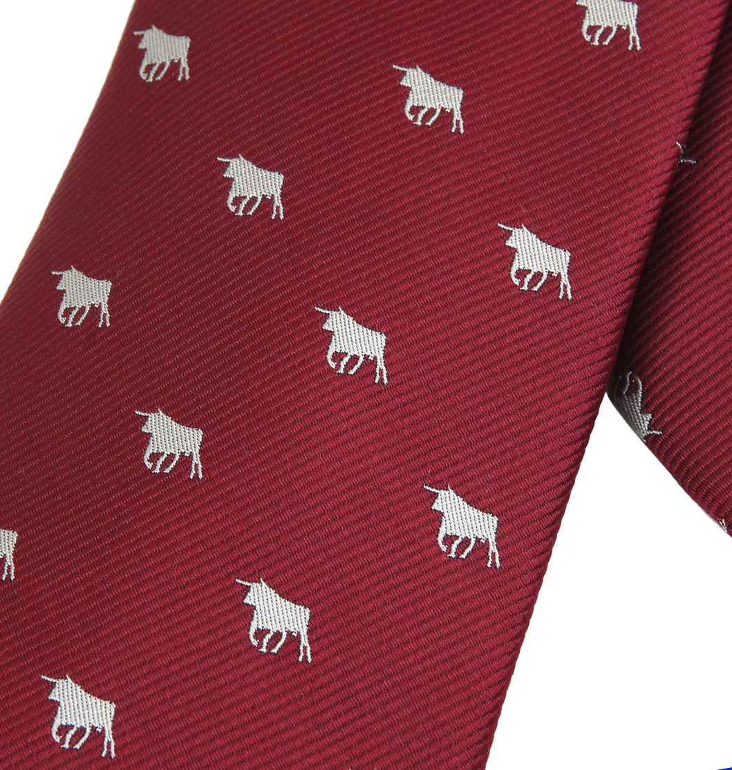 Corbata Granate Toro dibujo