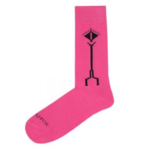 Calcetín espiga rosa